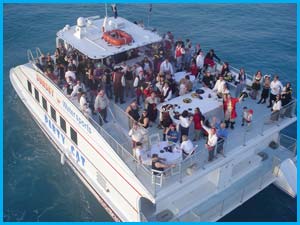 Charter on the party Cat Key West